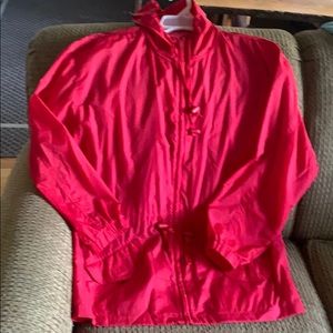 Red spring jacket